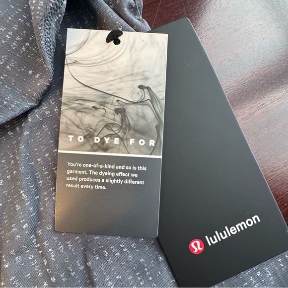 lululemon Men's To Dye For Gray Long Sleeve Shirt NWT - Picture 2 of 4